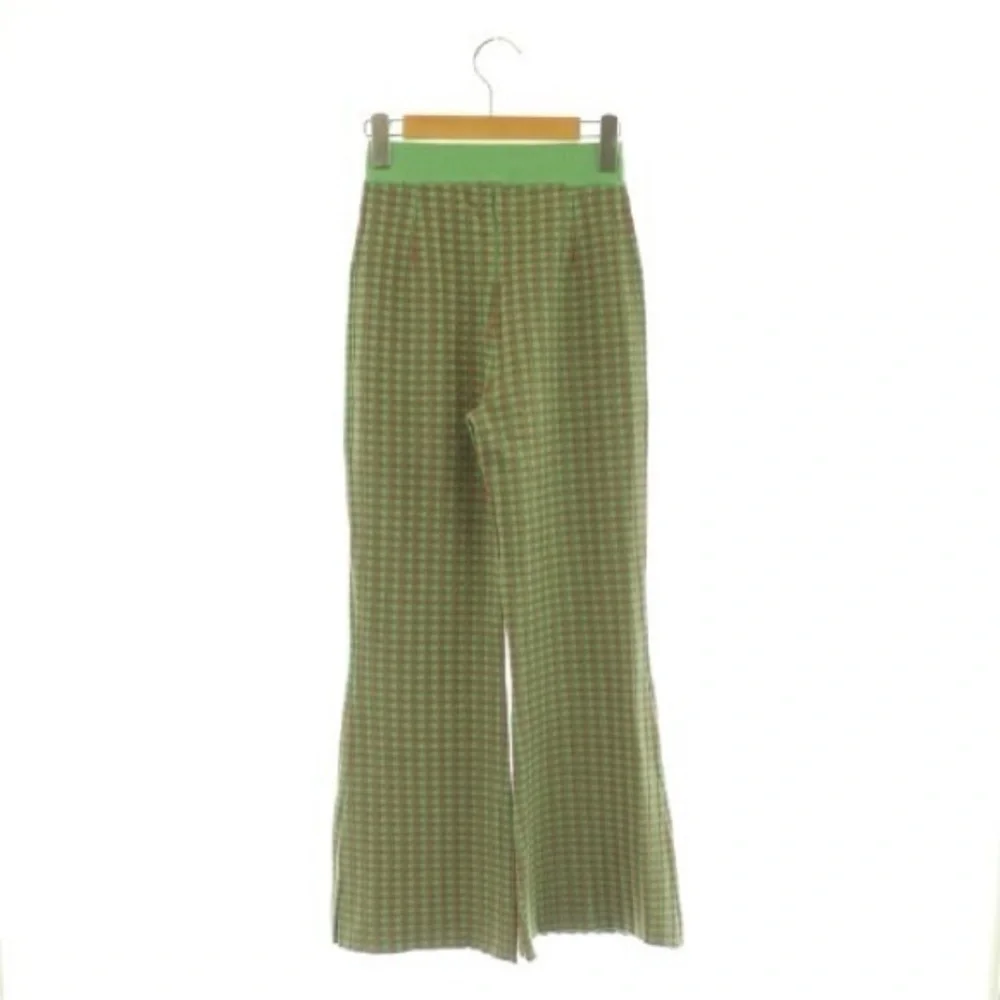 AMERI GREEN & BROWN GINGHAM CHECKERED PANTS size small women’s